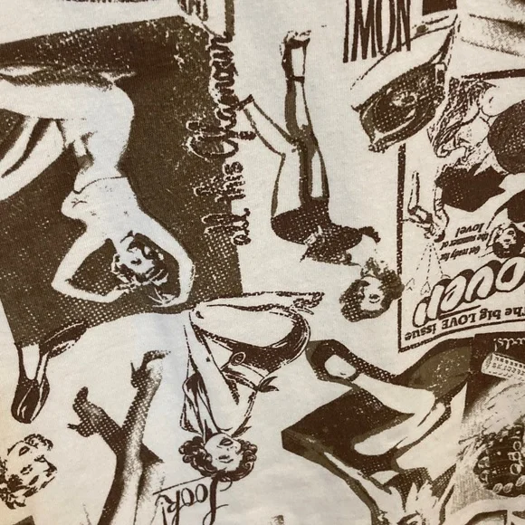 Urban Outfitters Brown & Cream Pinup Girl Graphic Dress - Picture 4 of 10